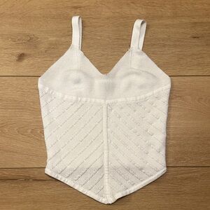 Habitual White Textured Bandeau